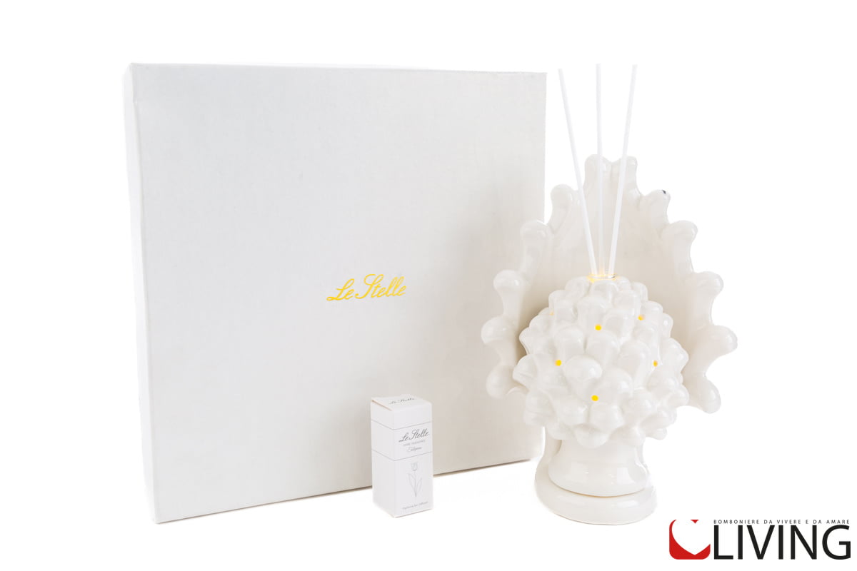 Bomboniera profumatore pigna con luce led - immagine 2